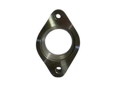 Precision sheet metal exhaust flanges manufactured in SS304, SS409, and mild steel for automotive and industrial applications.